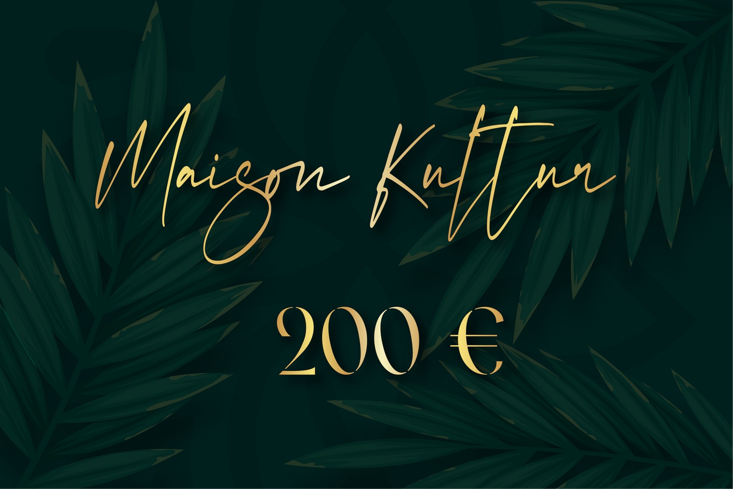 Carte cadeau Maison Kultur