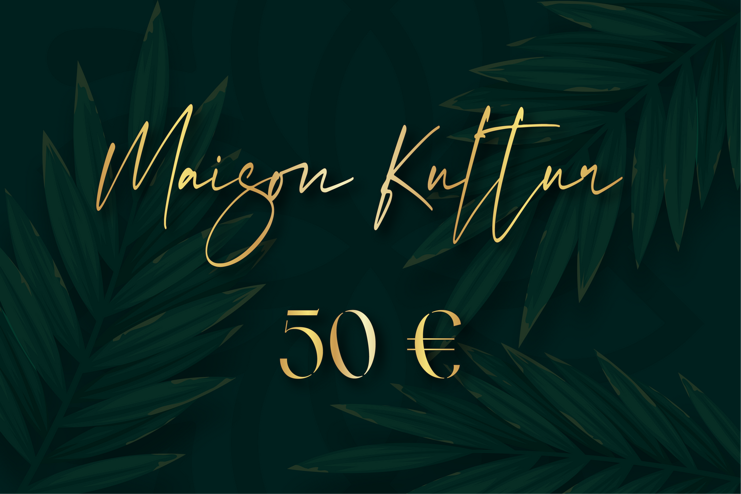Carte cadeau Maison Kultur